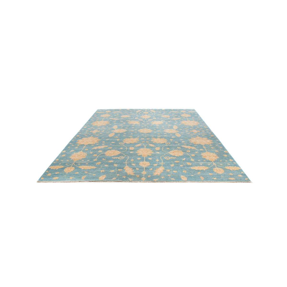 Ziegler Teppich - 348 x 252 cm - seeblau