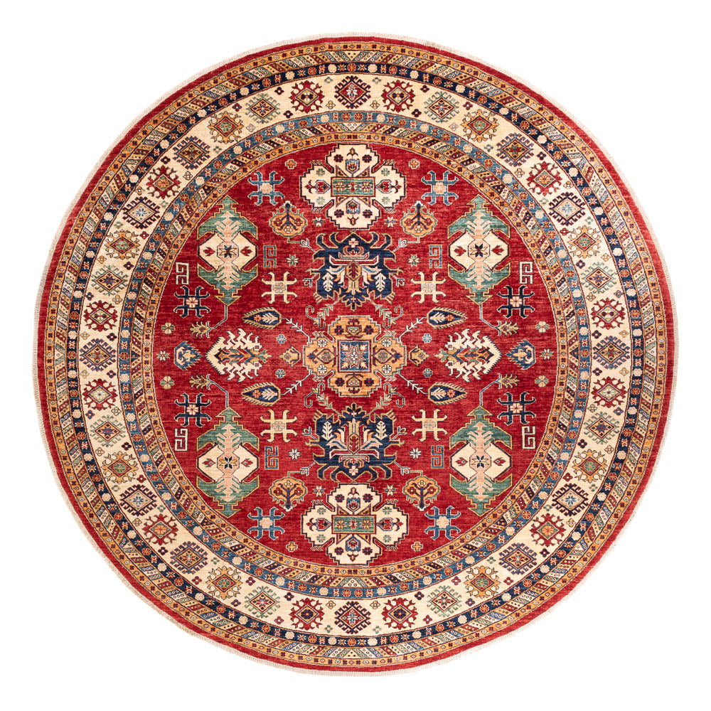 Ziegler Teppich - Kazak rund - 306 x 306 cm - mehrfarbig