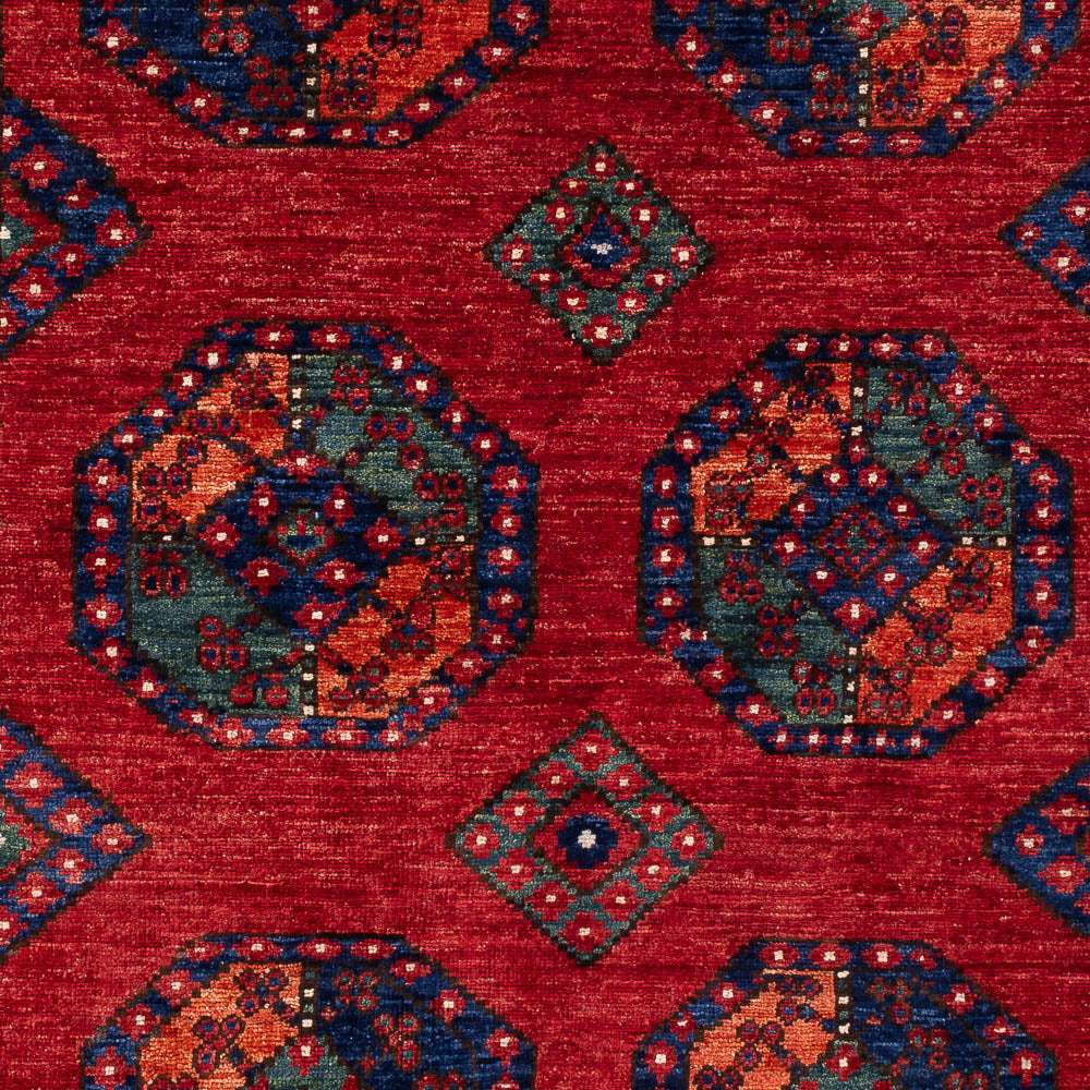 Afghan Teppich - Kunduz - 199 x 149 cm - rot