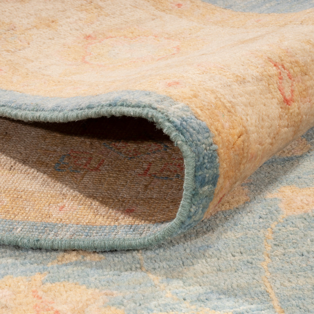 Ziegler Teppich - 202 x 148 cm - blau