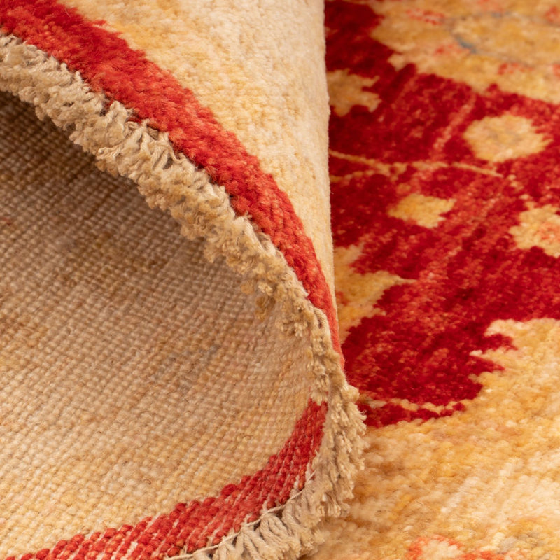 Ziegler Teppich rund  - 96 x 99 cm - rot