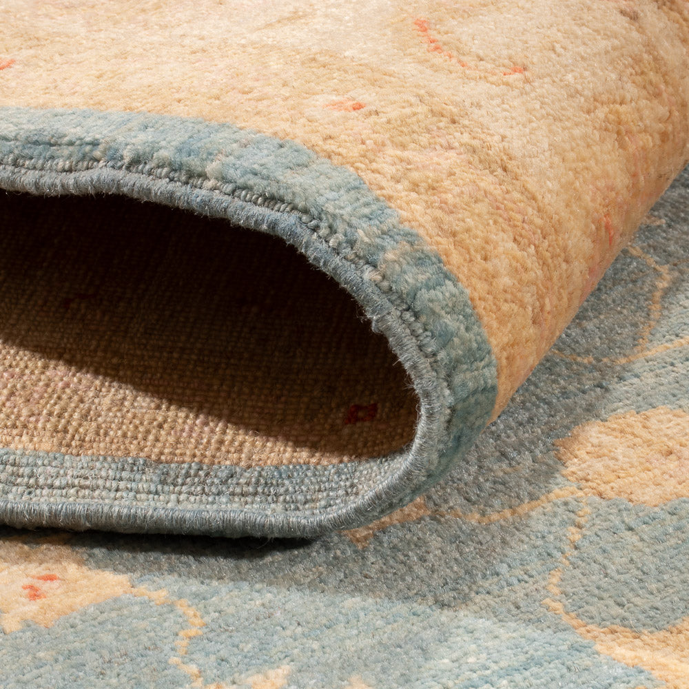 Ziegler Teppich - 177 x 118 cm - blau