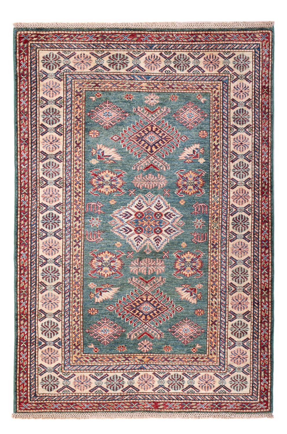 Ziegler Teppich - Kazak - Royal - 174 x 118 cm - seeblau