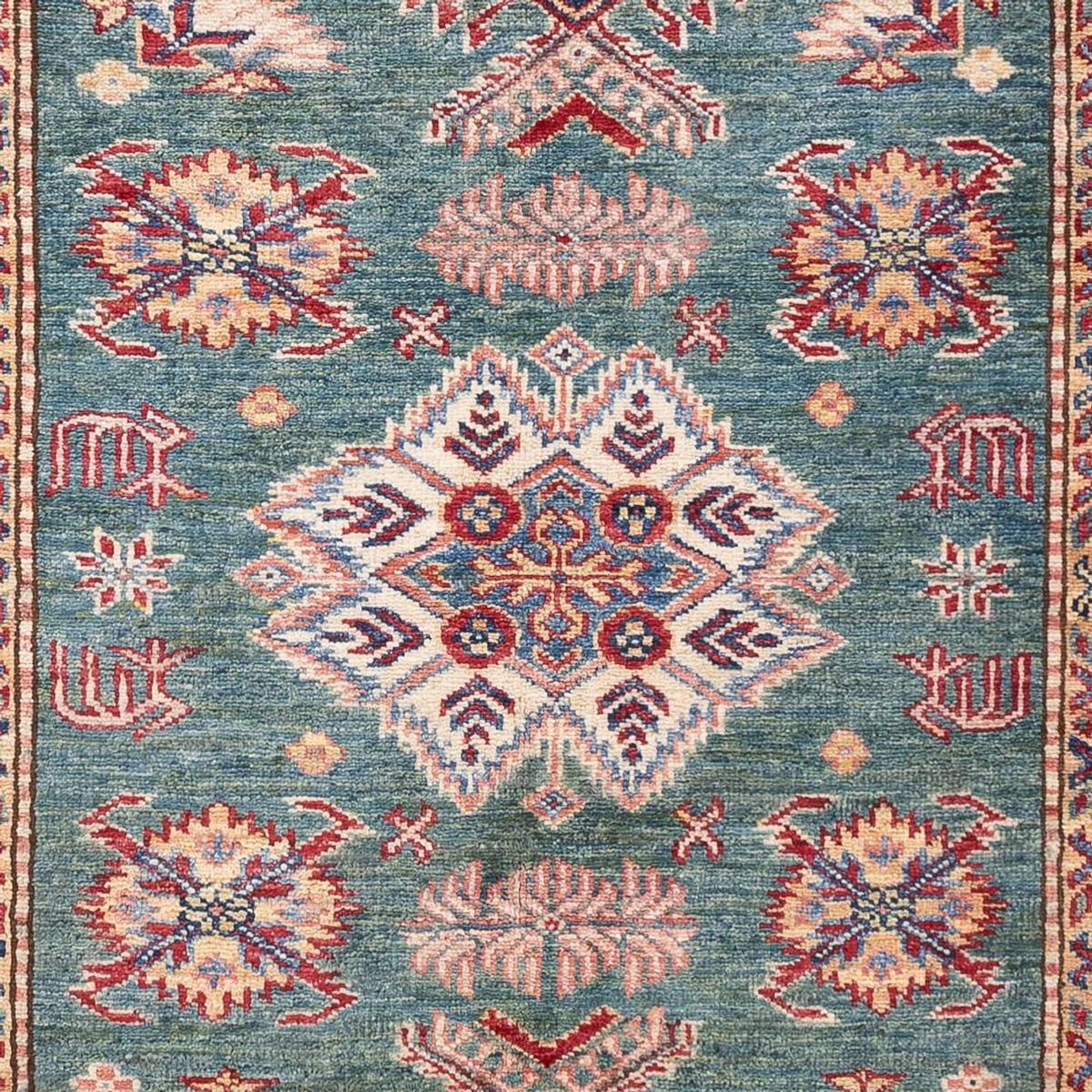 Ziegler Teppich - Kazak - Royal - 174 x 118 cm - seeblau