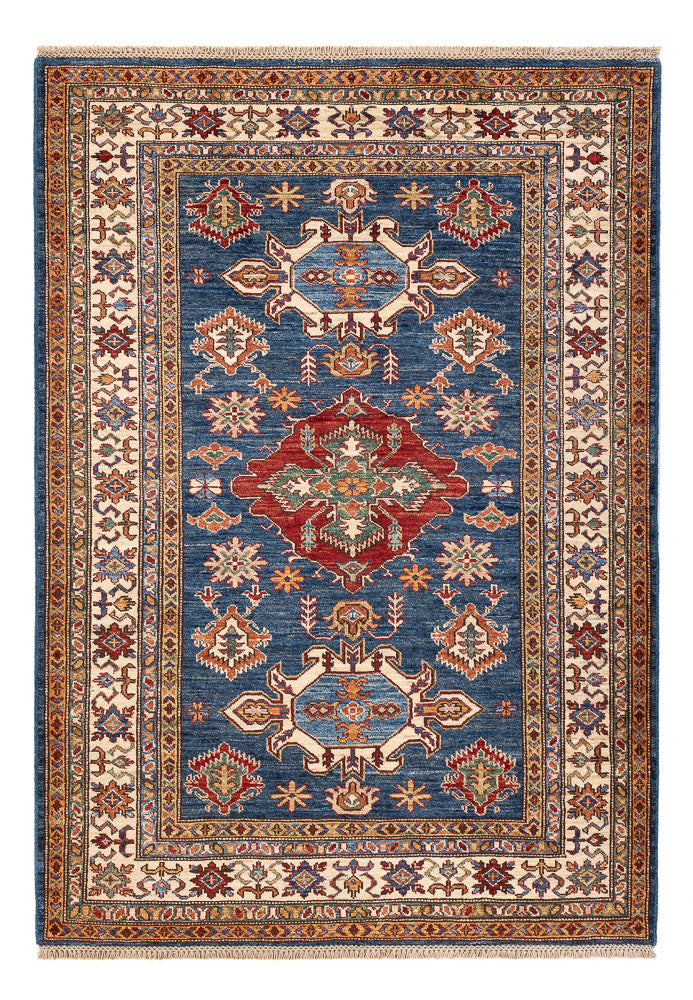 Ziegler Teppich - Kazak - Royal - 170 x 122 cm - dunkelblau