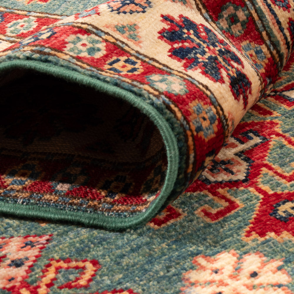 Läufer Ziegler - Kazak - 253 x 79 cm - dunkelgrün