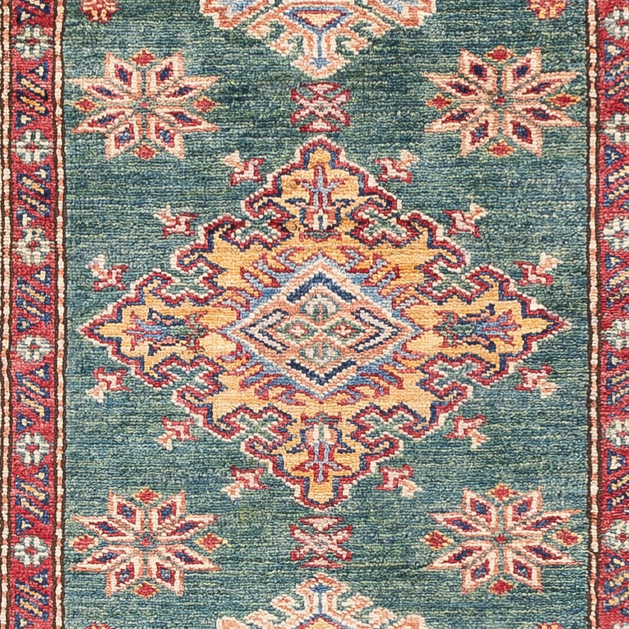 Läufer Ziegler - Kazak - 242 x 78 cm - grün