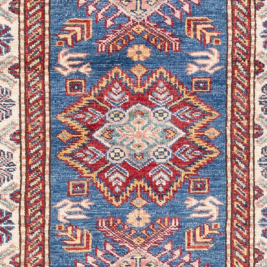 Läufer Ziegler - Kazak - 247 x 73 cm - blau