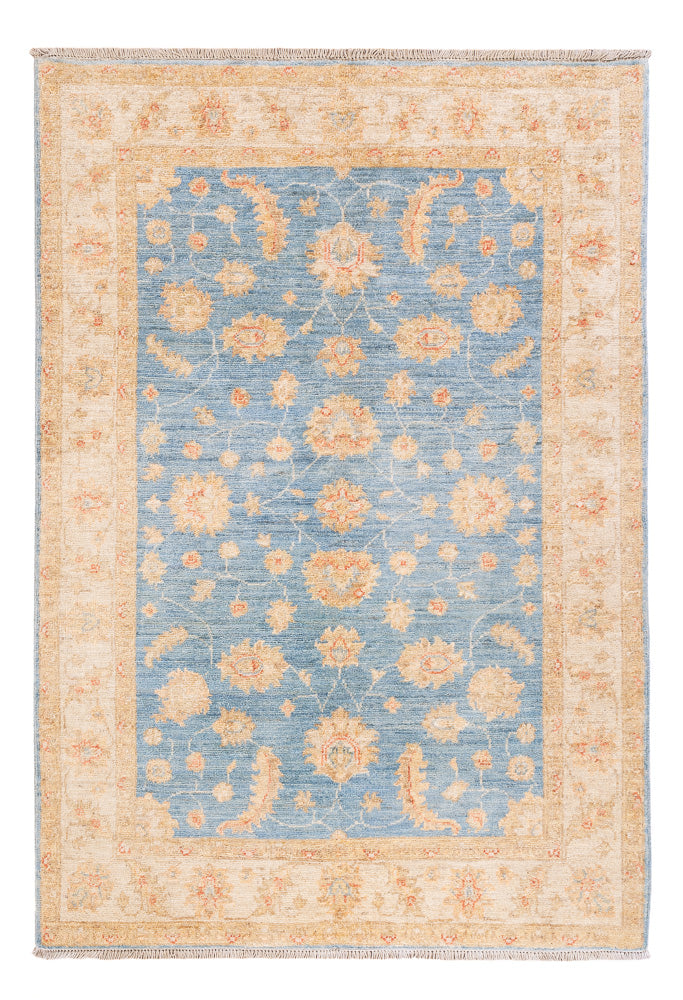 Ziegler Teppich - 150 x 104 cm - blau