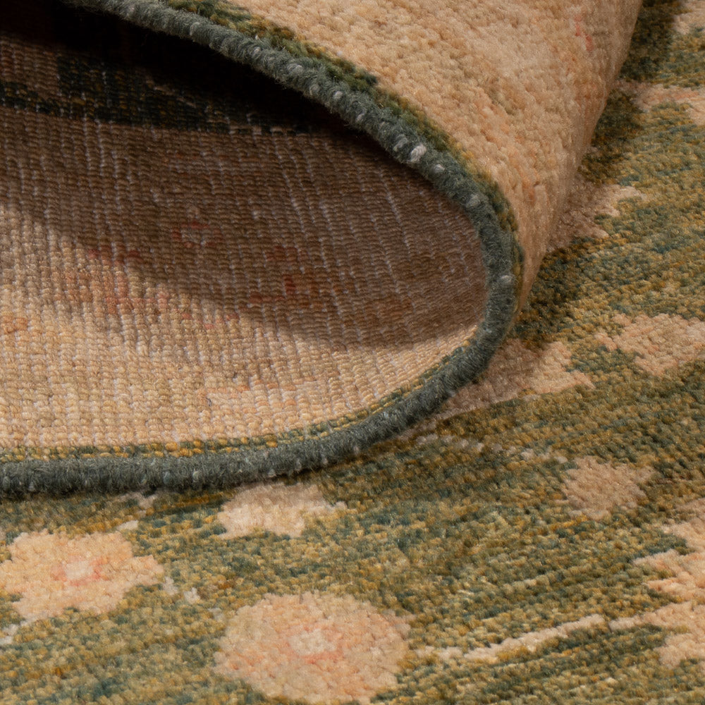 Ziegler Teppich - 150 x 101 cm - olivgrün