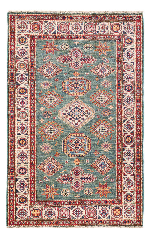 Ziegler Teppich - Kazak - 150 x 98 cm - grün