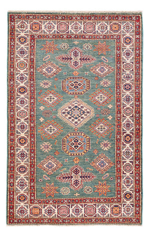 Ziegler Teppich - Kazak - 150 x 98 cm - grün