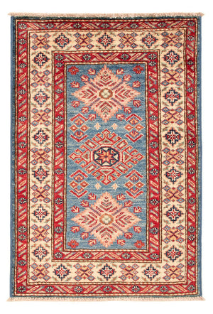Ziegler Teppich - Kazak - Royal - 92 x 62 cm - hellblau