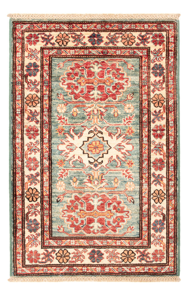 Ziegler Teppich - Kazak - Royal - 91 x 59 cm - hellgrün
