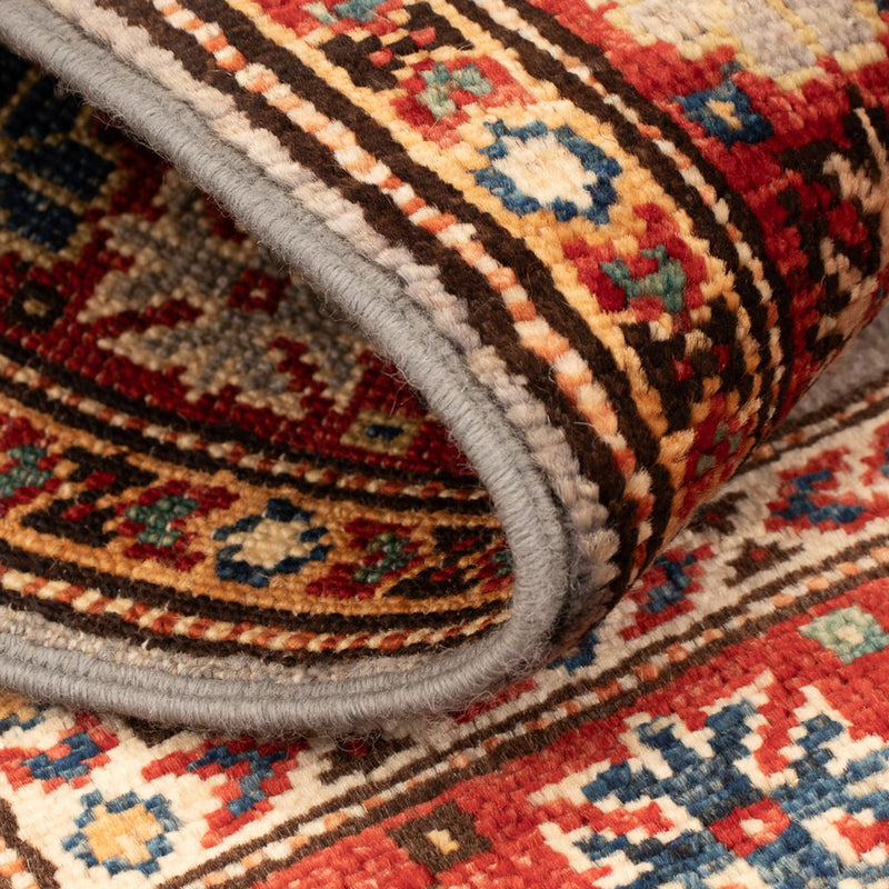 Ziegler Teppich - Kazak - Royal - 92 x 61 cm - hellgrau