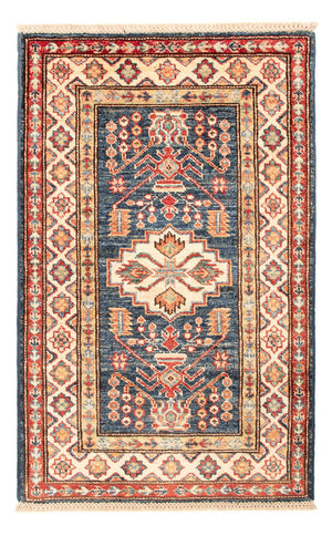 Ziegler Teppich - Kazak - Royal - 95 x 60 cm - petrolblau