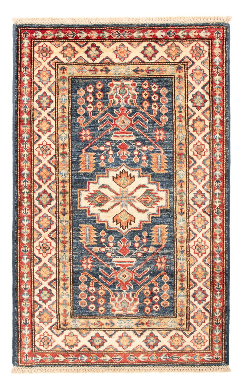 Ziegler Teppich - Kazak - Royal - 95 x 60 cm - petrolblau