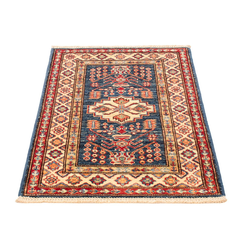Ziegler Teppich - Kazak - Royal - 95 x 60 cm - petrolblau
