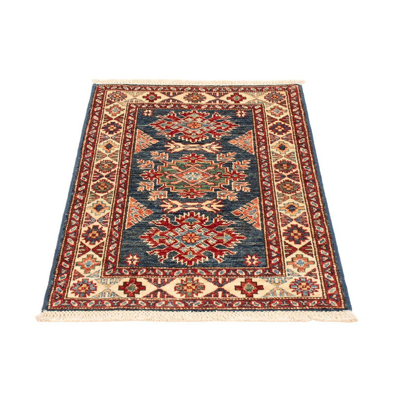 Ziegler Teppich - Kazak - Royal - 90 x 60 cm - petrolblau