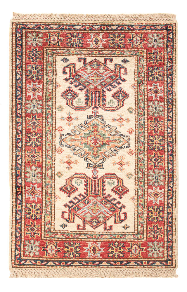 Ziegler Teppich - Kazak - Royal - 88 x 58 cm - beige