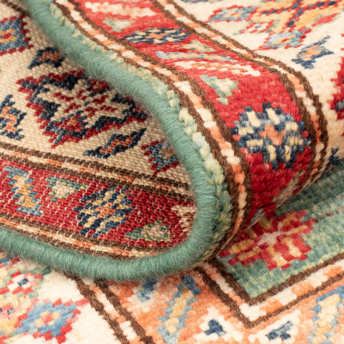 Ziegler Teppich - Kazak - Royal - 95 x 60 cm - grün