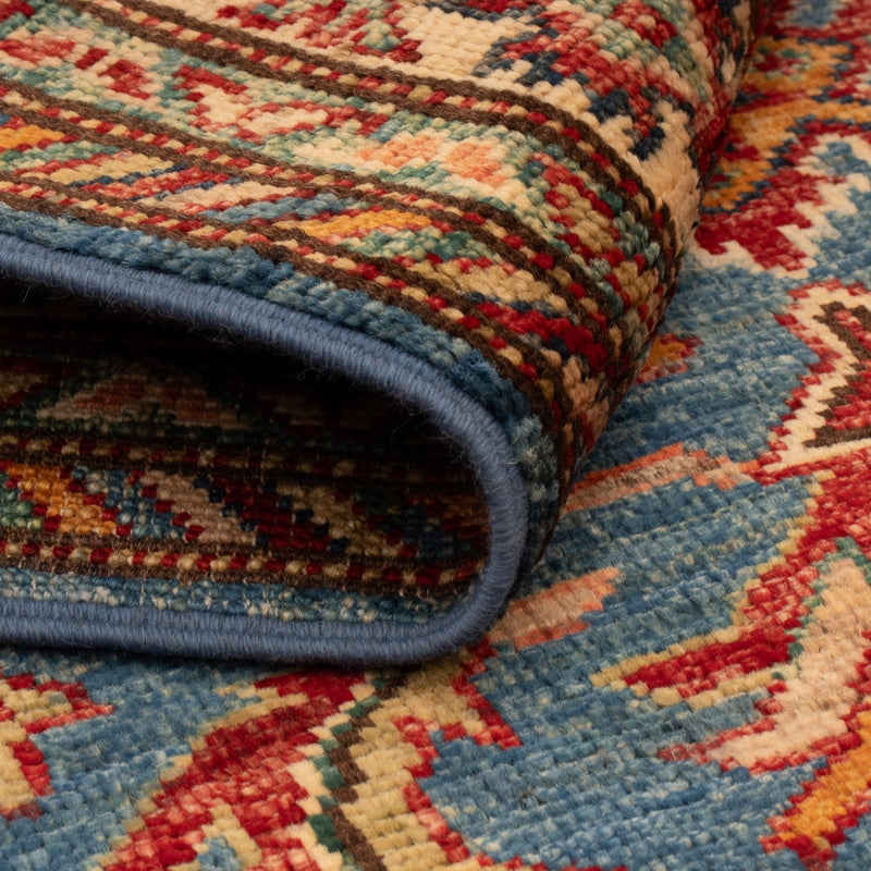 Ziegler Teppich - Kazak - Royal - 128 x 84 cm - blau