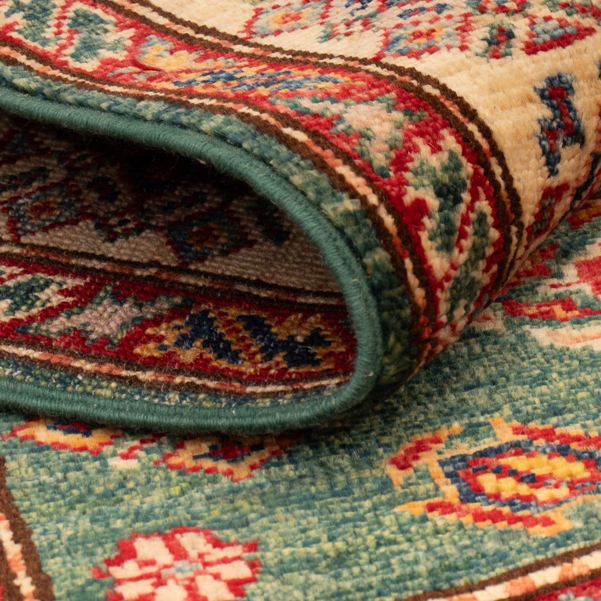 Ziegler Teppich - Kazak - Royal - 128 x 80 cm - grün