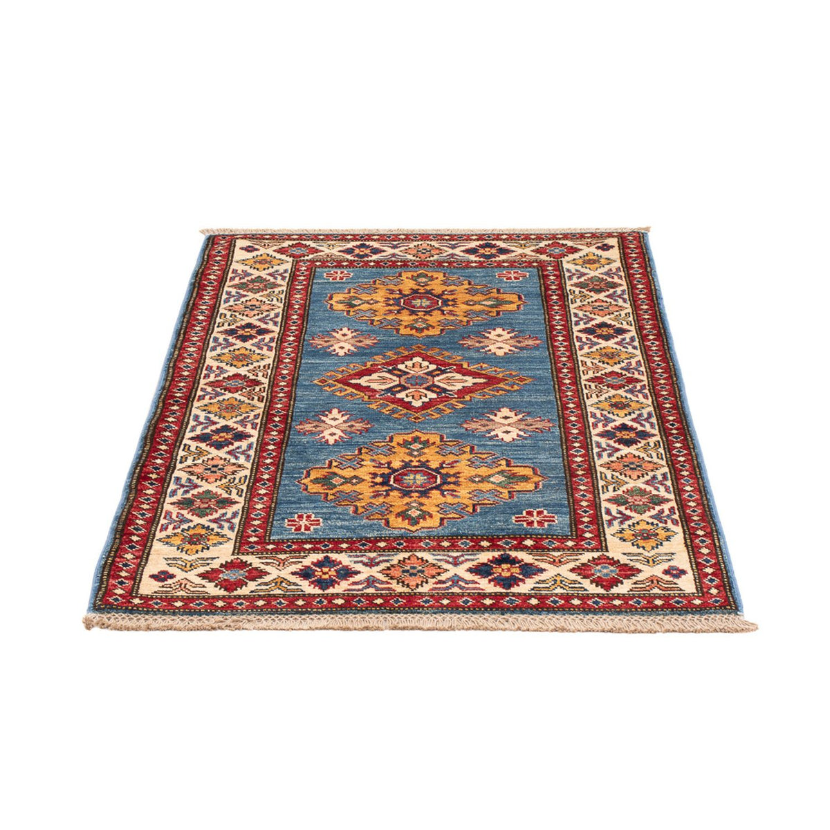 Ziegler Teppich - Kazak - Royal - 121 x 82 cm - blau