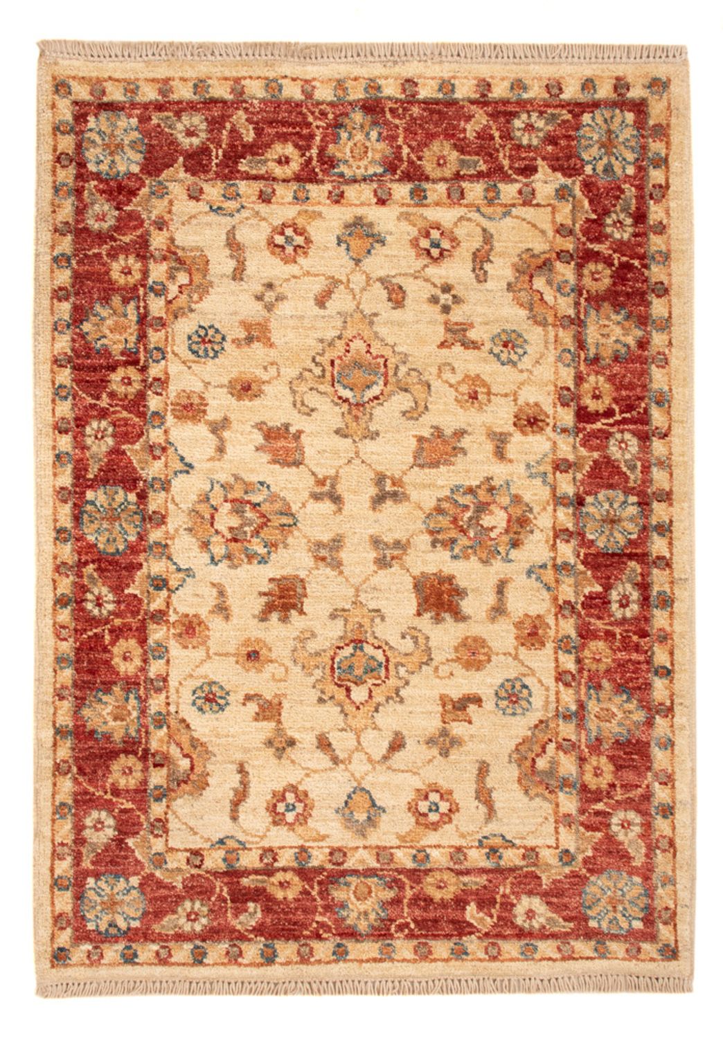 Ziegler Teppich - 88 x 61 cm - beige