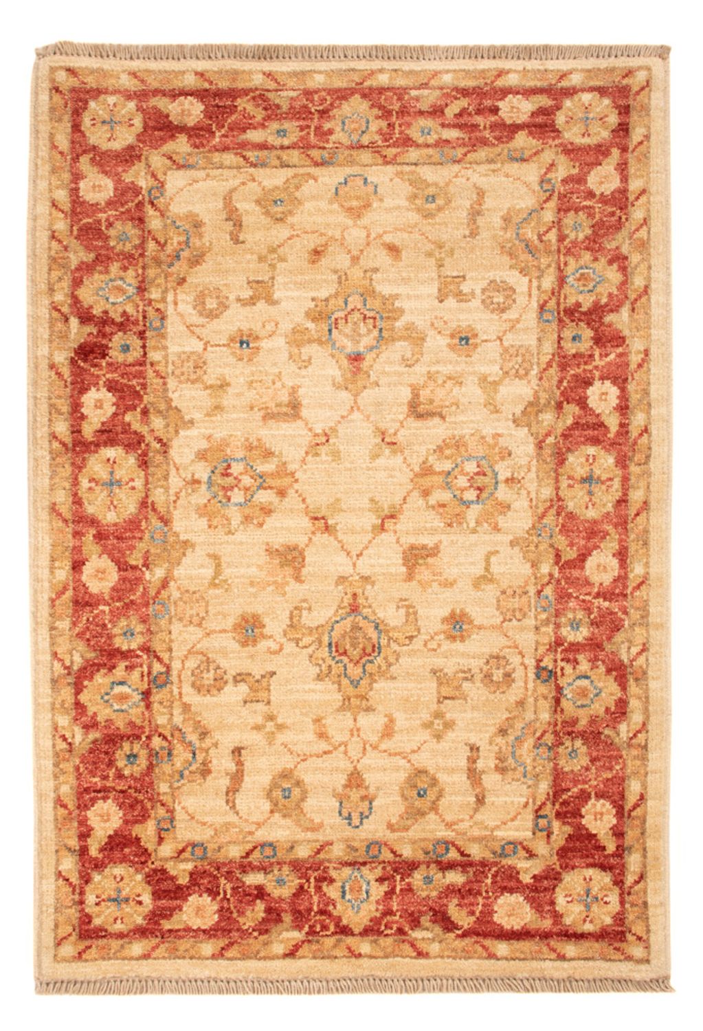 Ziegler Teppich - 92 x 62 cm - beige