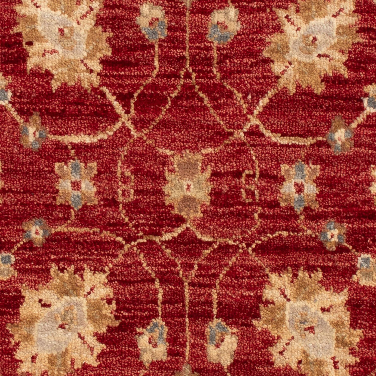 Ziegler Teppich - 90 x 60 cm - bordeauxrot