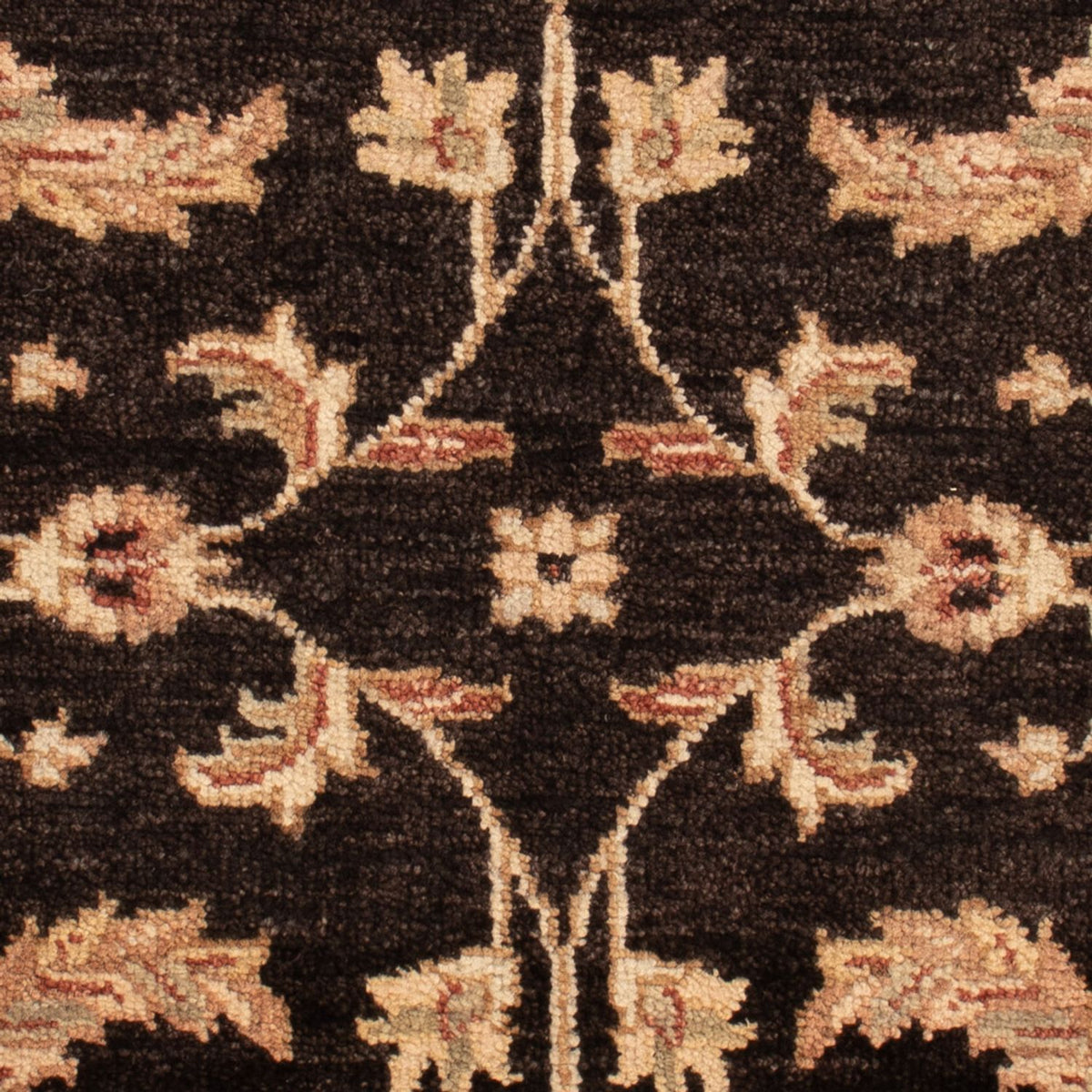 Ziegler Teppich - 90 x 60 cm - schwarz