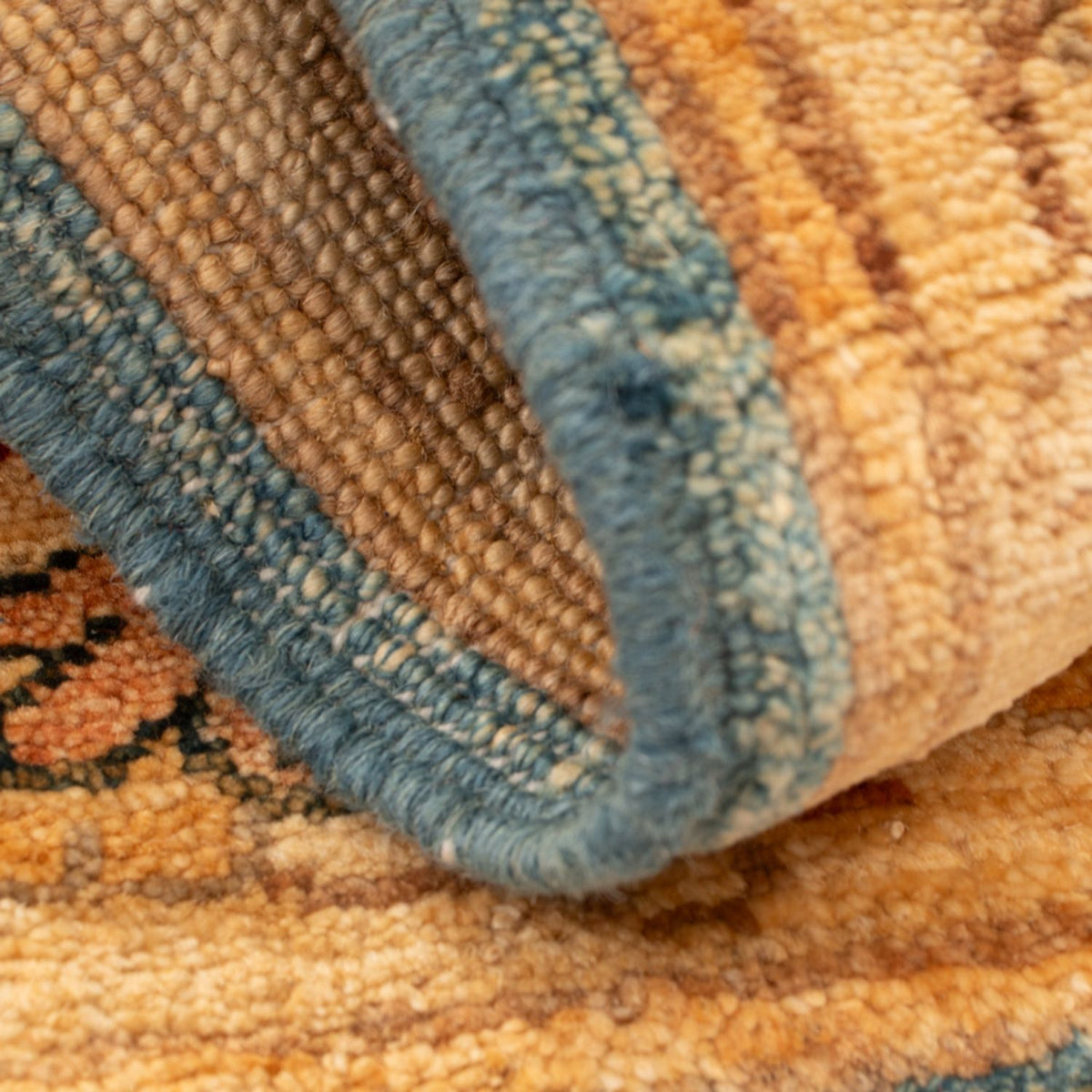 Ziegler Teppich - 67 x 52 cm - türkis