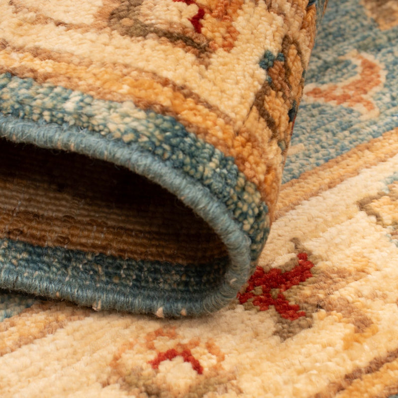 Ziegler Teppich - 70 x 52 cm - türkis