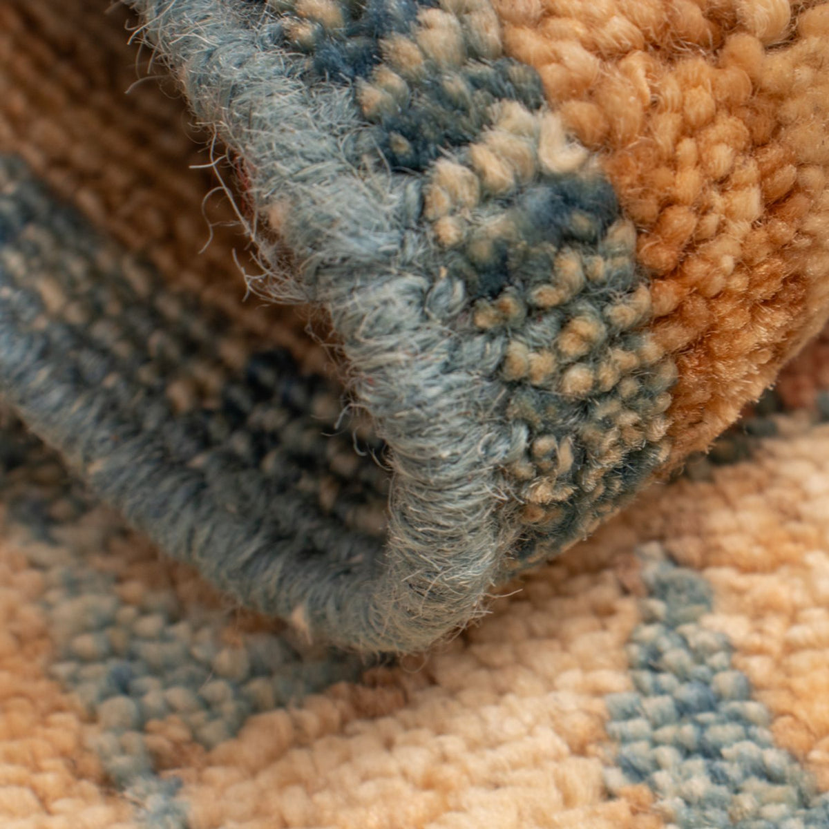 Ziegler Teppich - 69 x 49 cm - türkis