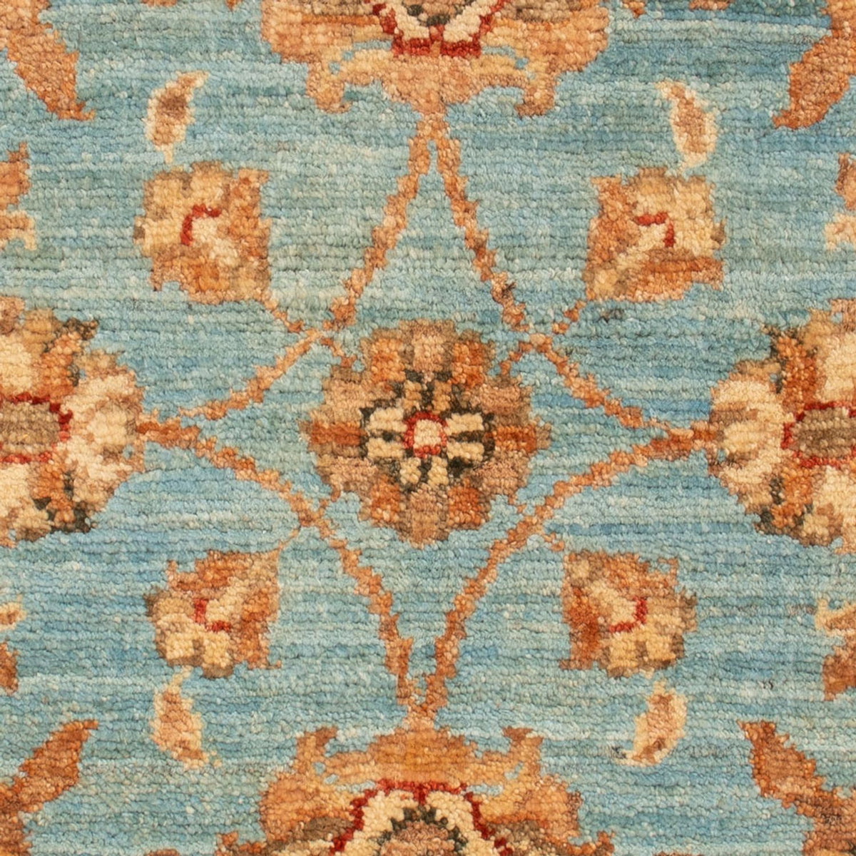 Ziegler Teppich - 66 x 50 cm - blau