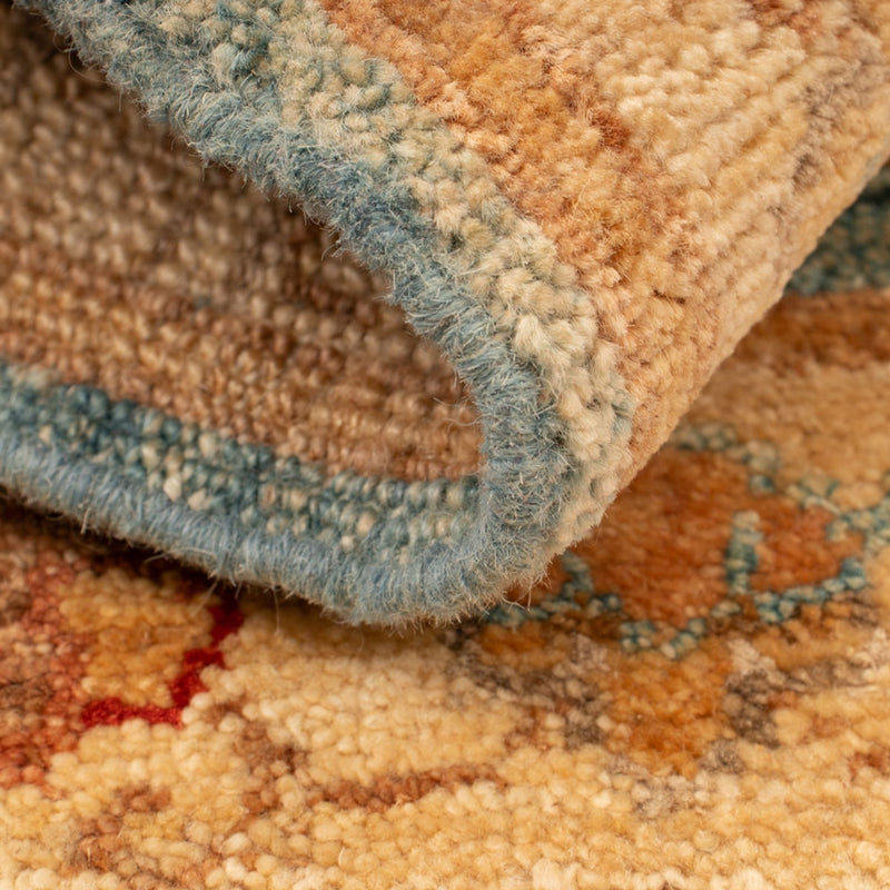 Ziegler Teppich - 74 x 56 cm - türkis