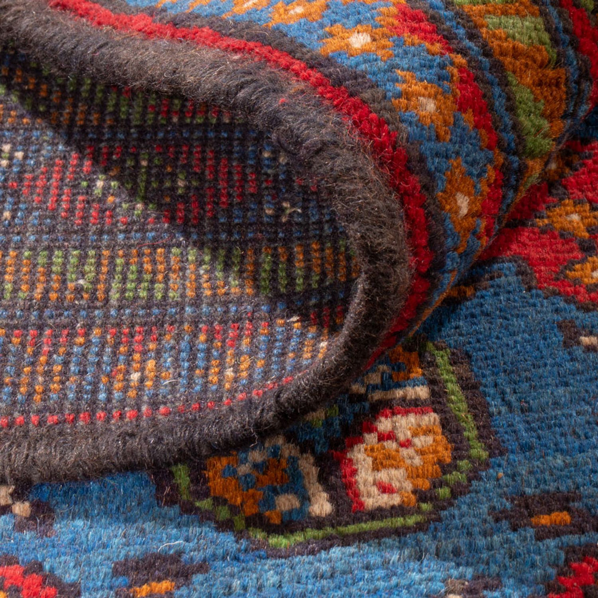 Afghan Teppich - Filpa - 296 x 203 cm - blau