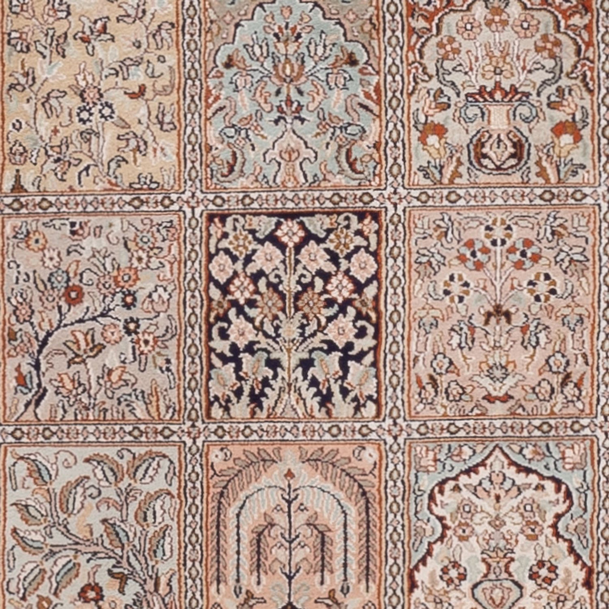 Läufer Seiden - Kaschmir Seide - 298 x 77 cm - beige