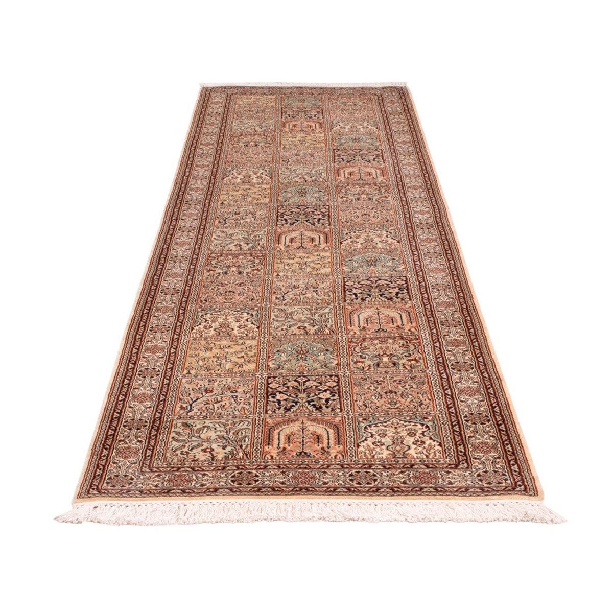Läufer Seiden - Kaschmir Seide - 298 x 77 cm - beige