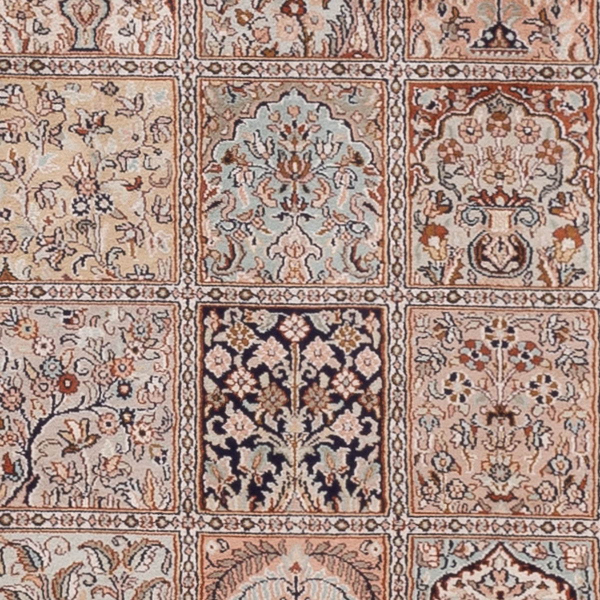 Läufer Seiden - Kaschmir Seide - 301 x 79 cm - beige