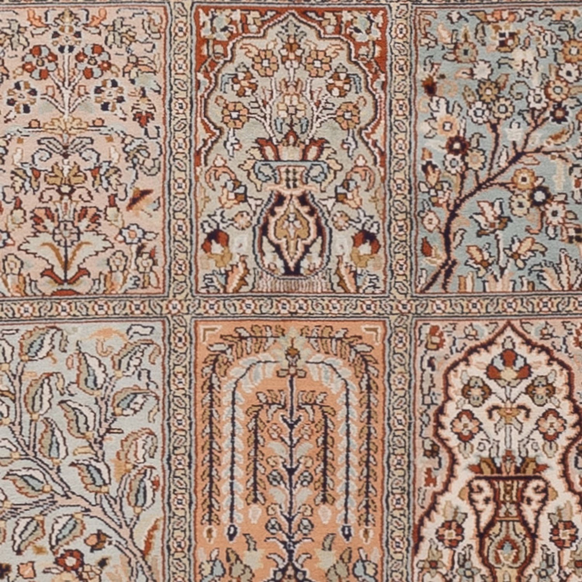 Läufer Seiden - Kaschmir Seide - 303 x 81 cm - dunkelbeige