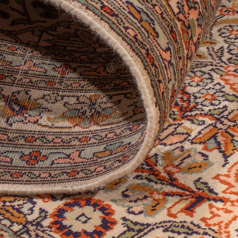 Läufer Seiden - Kaschmir Seide - 338 x 79 cm - beige