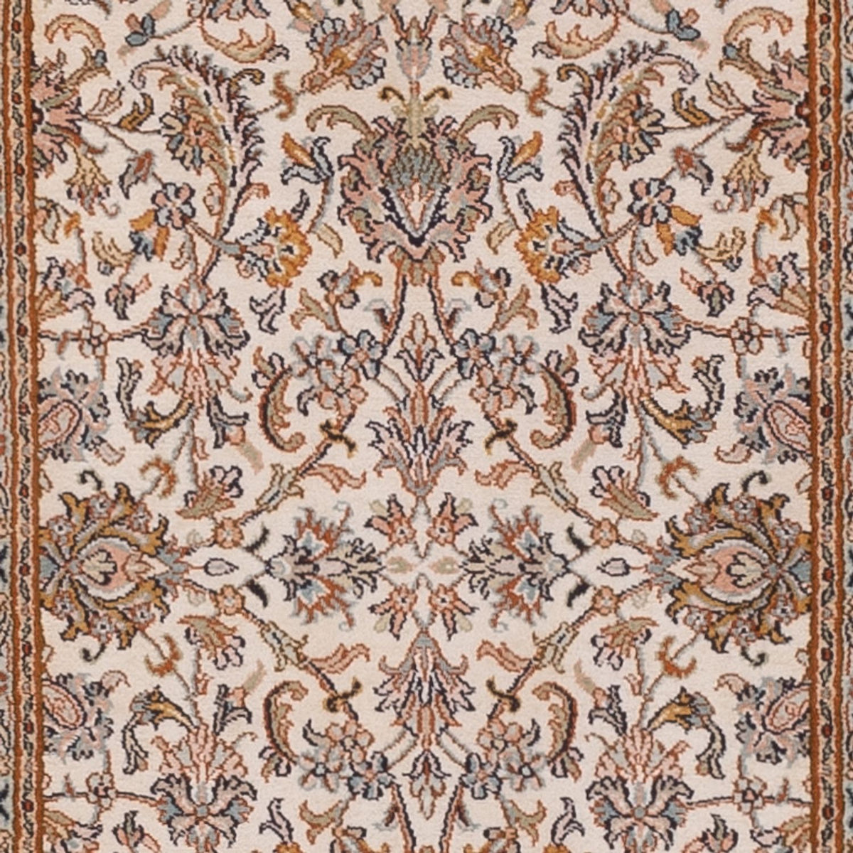 Läufer Seiden - Kaschmir Seide - 325 x 76 cm - beige