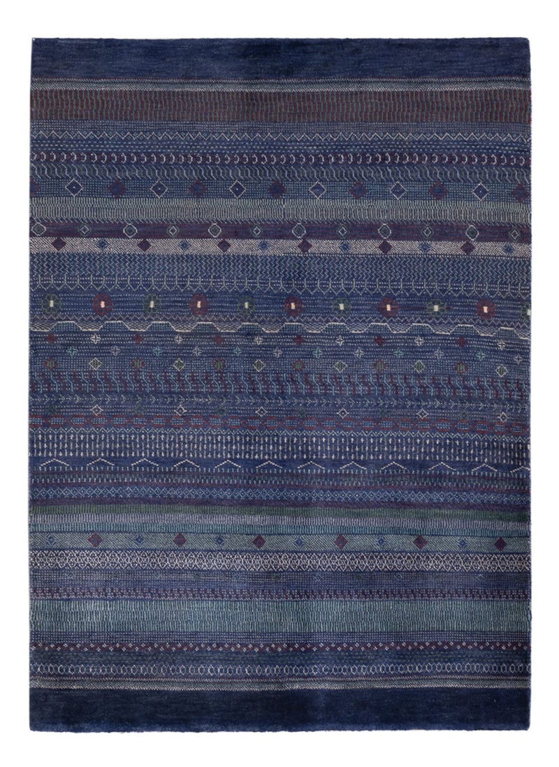 Gabbeh Teppich - Perser - 191 x 140 cm - dunkelblau