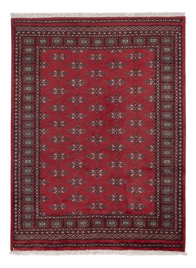 Pakistan Teppich 140x183cm - Orientteppich - rot