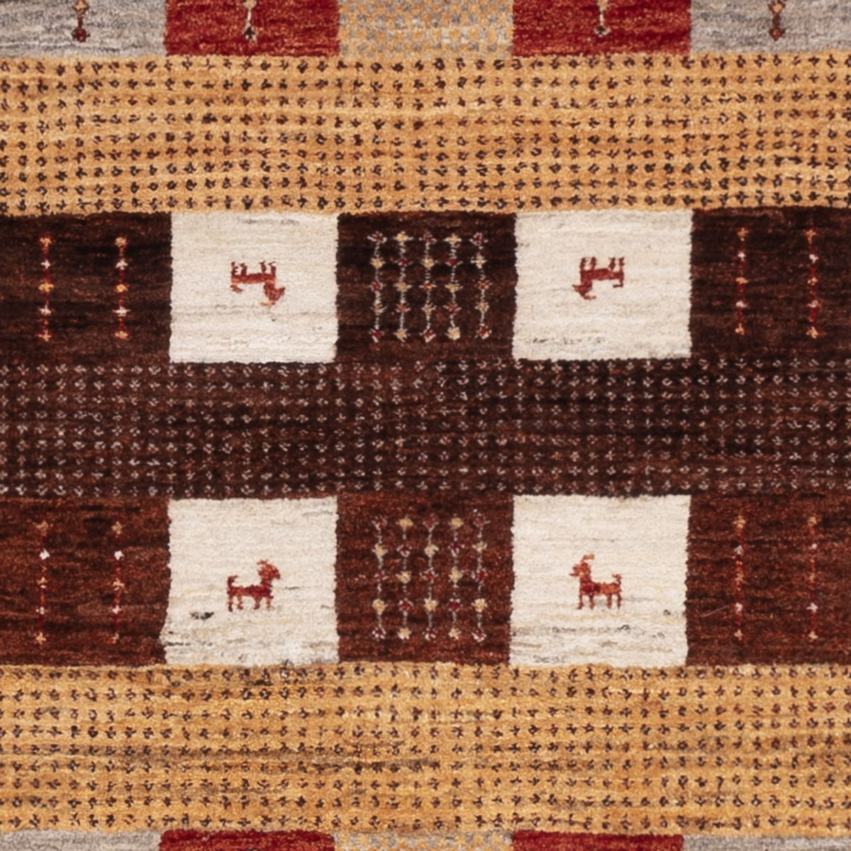 Gabbeh Teppich - Loribaft Indus - 205 x 150 cm - mehrfarbig