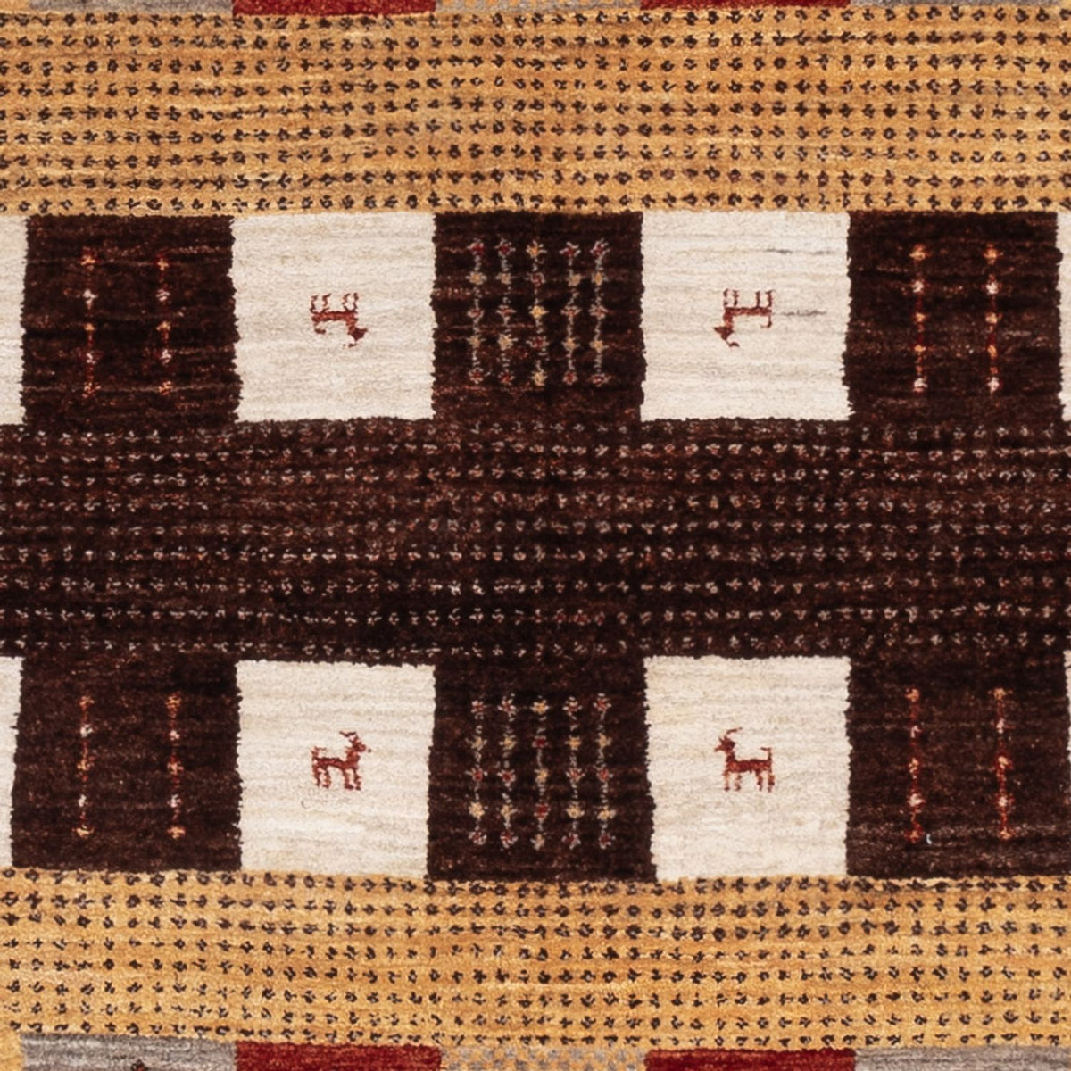 Gabbeh Teppich - Loribaft Indus - 216 x 147 cm - mehrfarbig