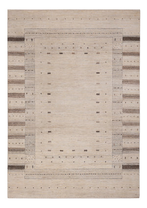 Gabbeh Teppich - Loribaft Indus - 246 x 176 cm - hellbeige