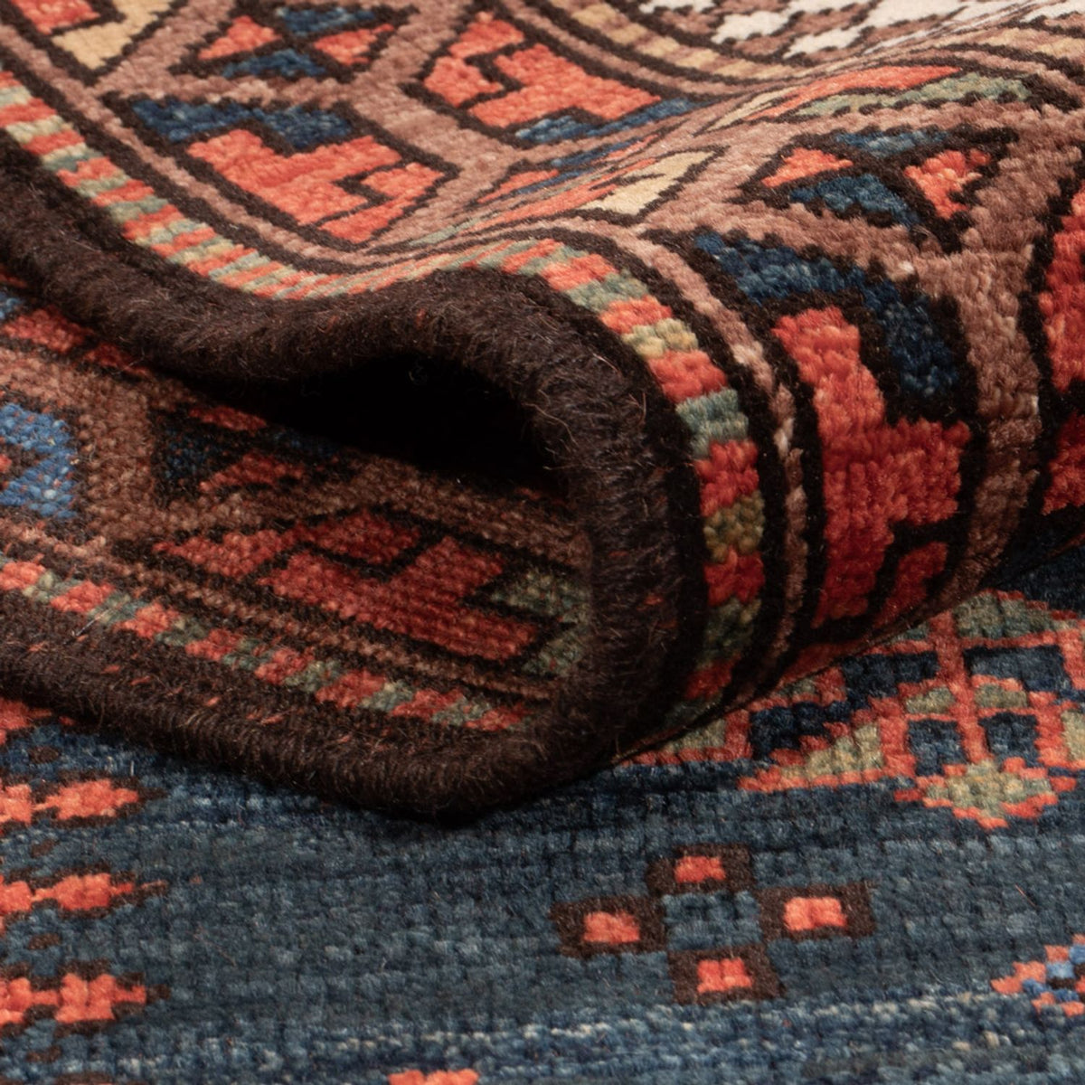 Ziegler Teppich - Kazak - 283 x 184 cm - dunkelblau